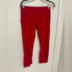 Lululemon Red Capri Leggings size 6
